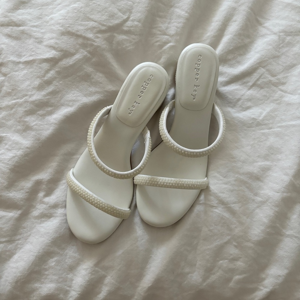 Pearled heels